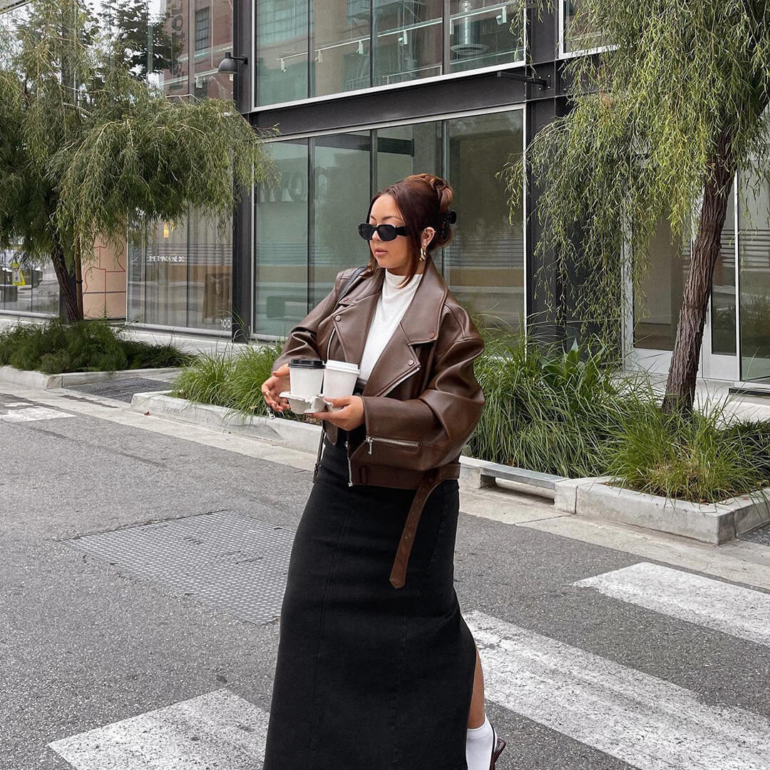 Felicity Vegan Leather Jacket