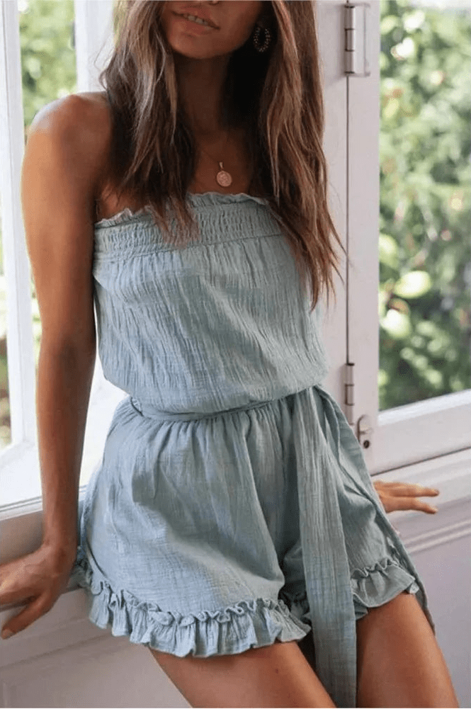 Sophie Belted Tube Jumpsuit