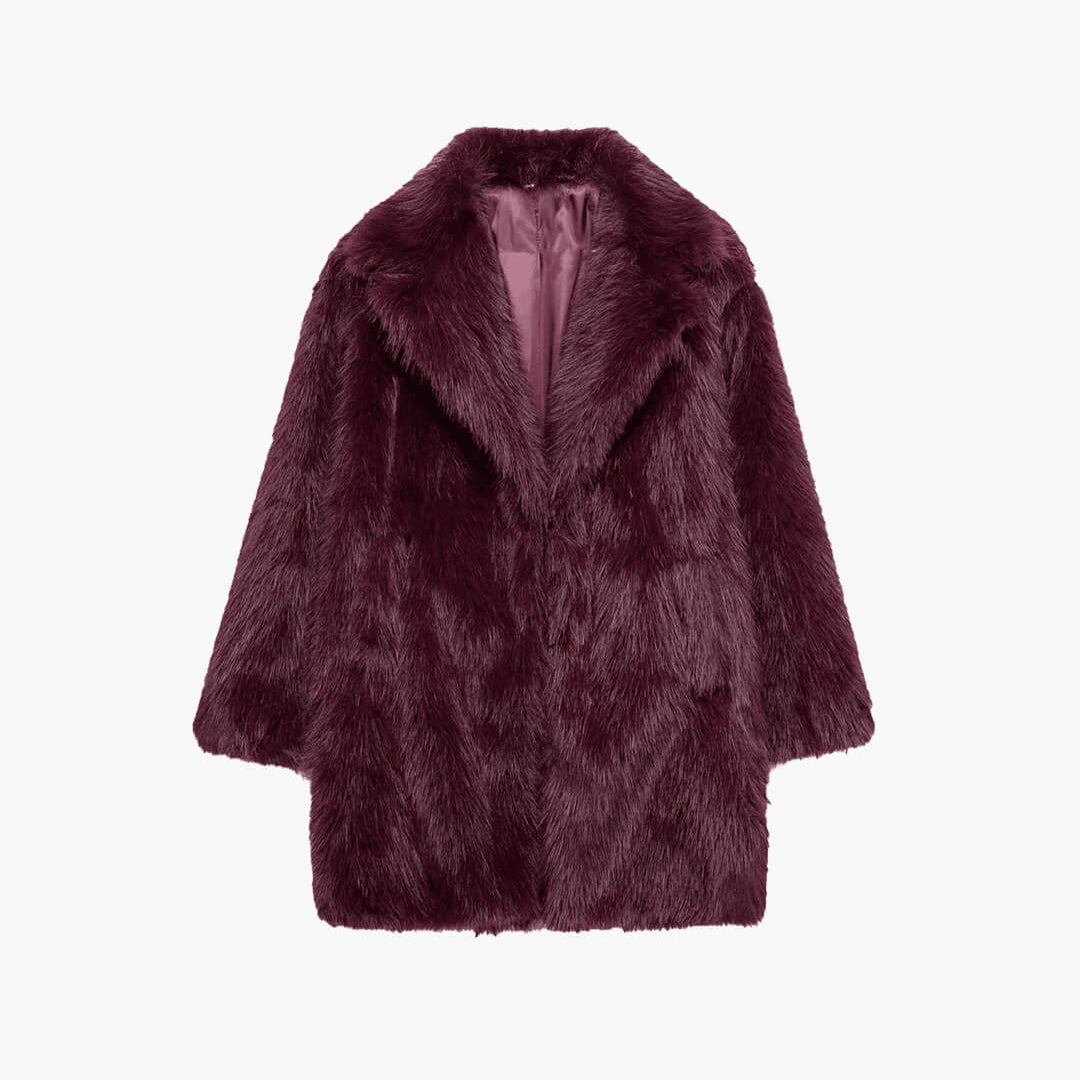 ZEYA - Agnes Mid Length faux fur Coat