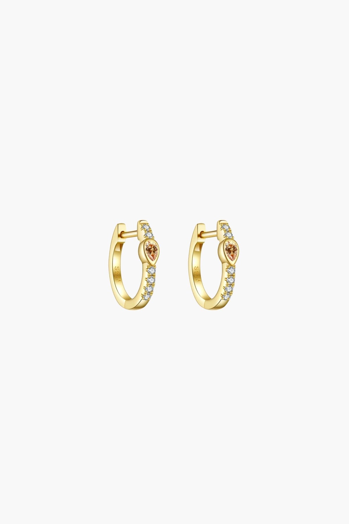 ZEYA - Amber Hoop Earrings
