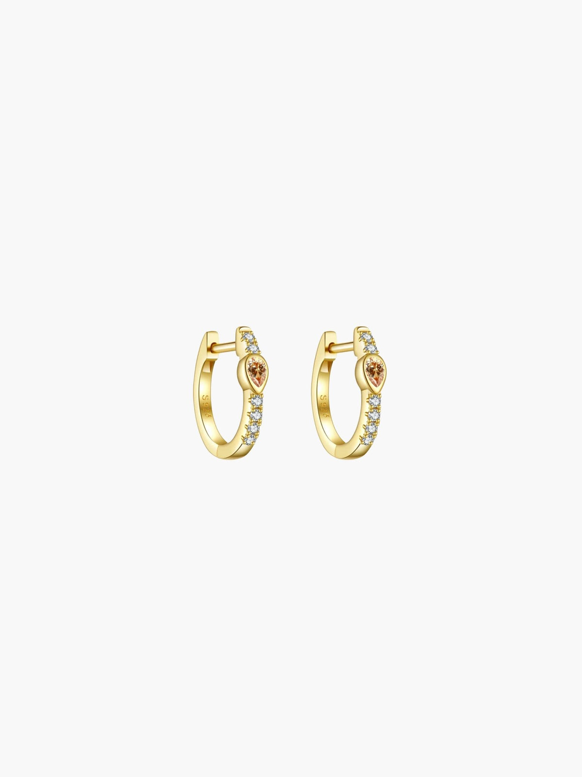 ZEYA - Amber Hoop Earrings