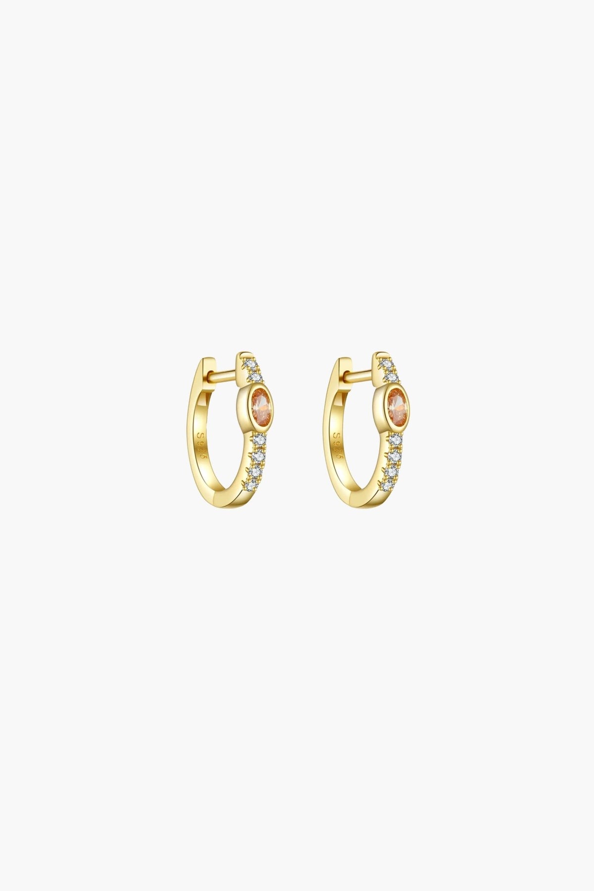 ZEYA - Amber Hoop Earrings