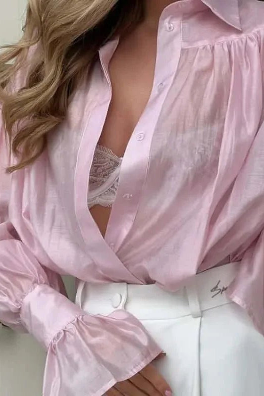 ZEYA - Amelie Long Sleeve Sheer Blouse