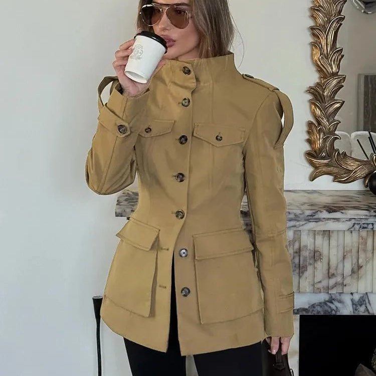 ZEYA - Anna Tailored Stand Collar Jacket