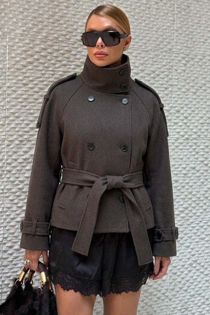 ZEYA - Anne Double Breasted Belted Coat