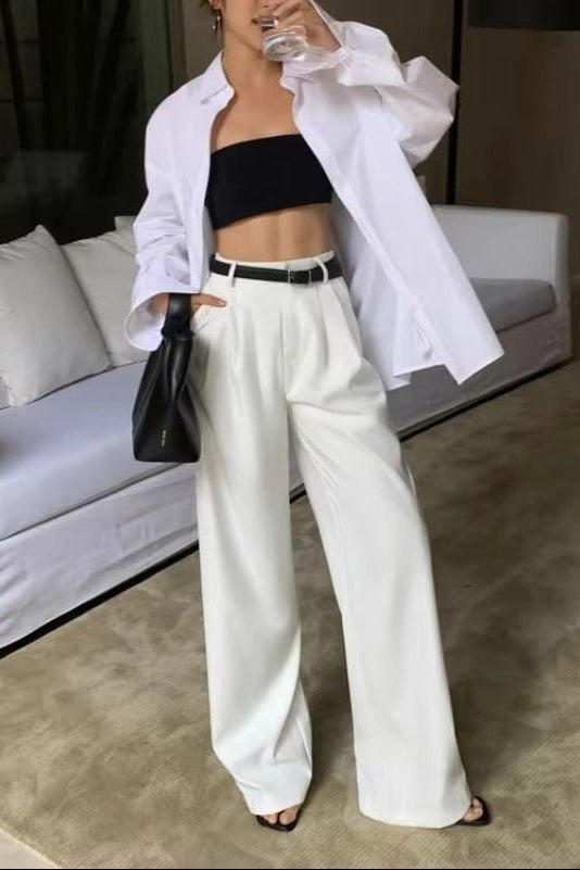 ZEYA - Anne Wide Leg elegant Trousers
