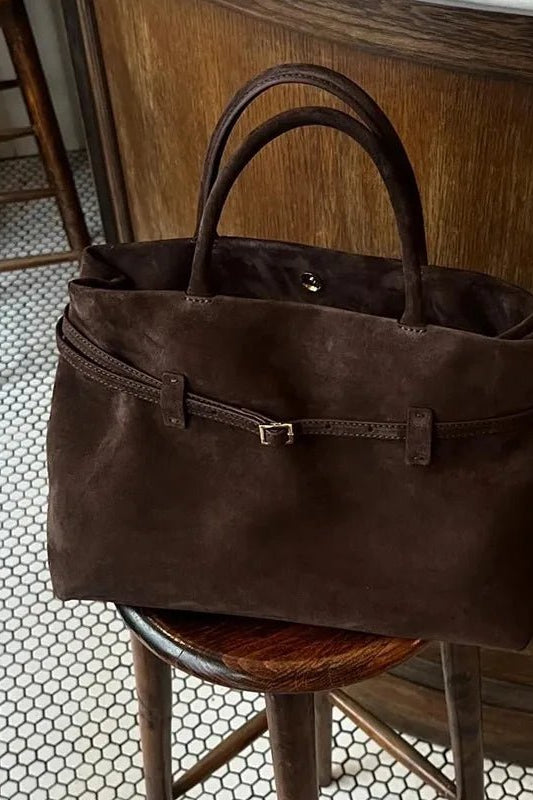 ZEYA - Ava Frosted Suede Tote Bag