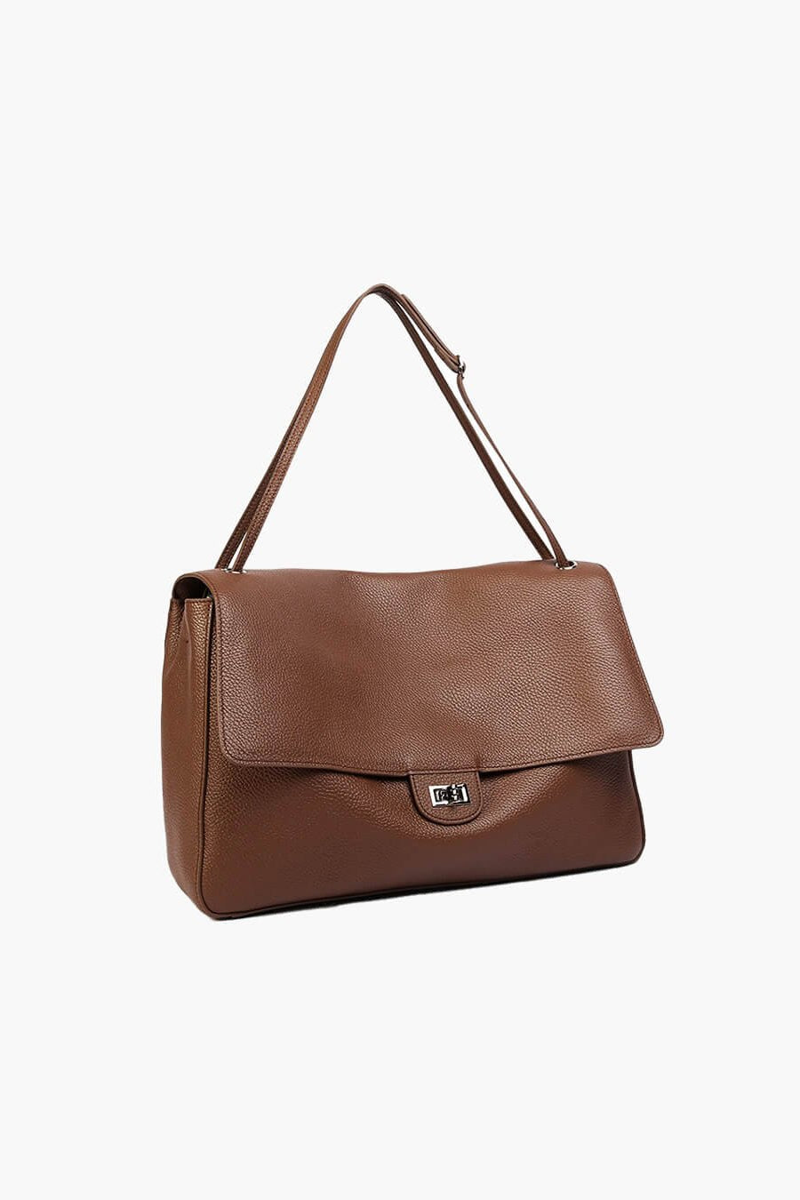 ZEYA - Ava Maxi Flap Leather Shoulder Bag
