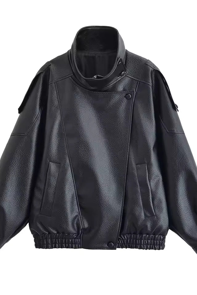 ZEYA - Bianca Asymmetric Button Pocket Jacket