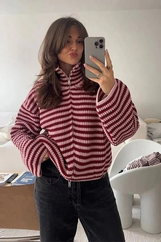ZEYA - Bianca Knit Zip Sweater