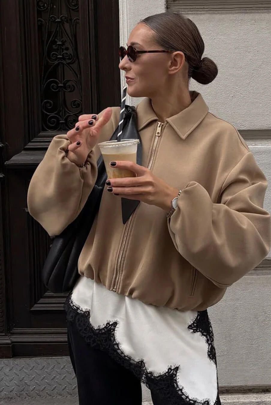 ZEYA - Bianca Puffed Bomber Jacket