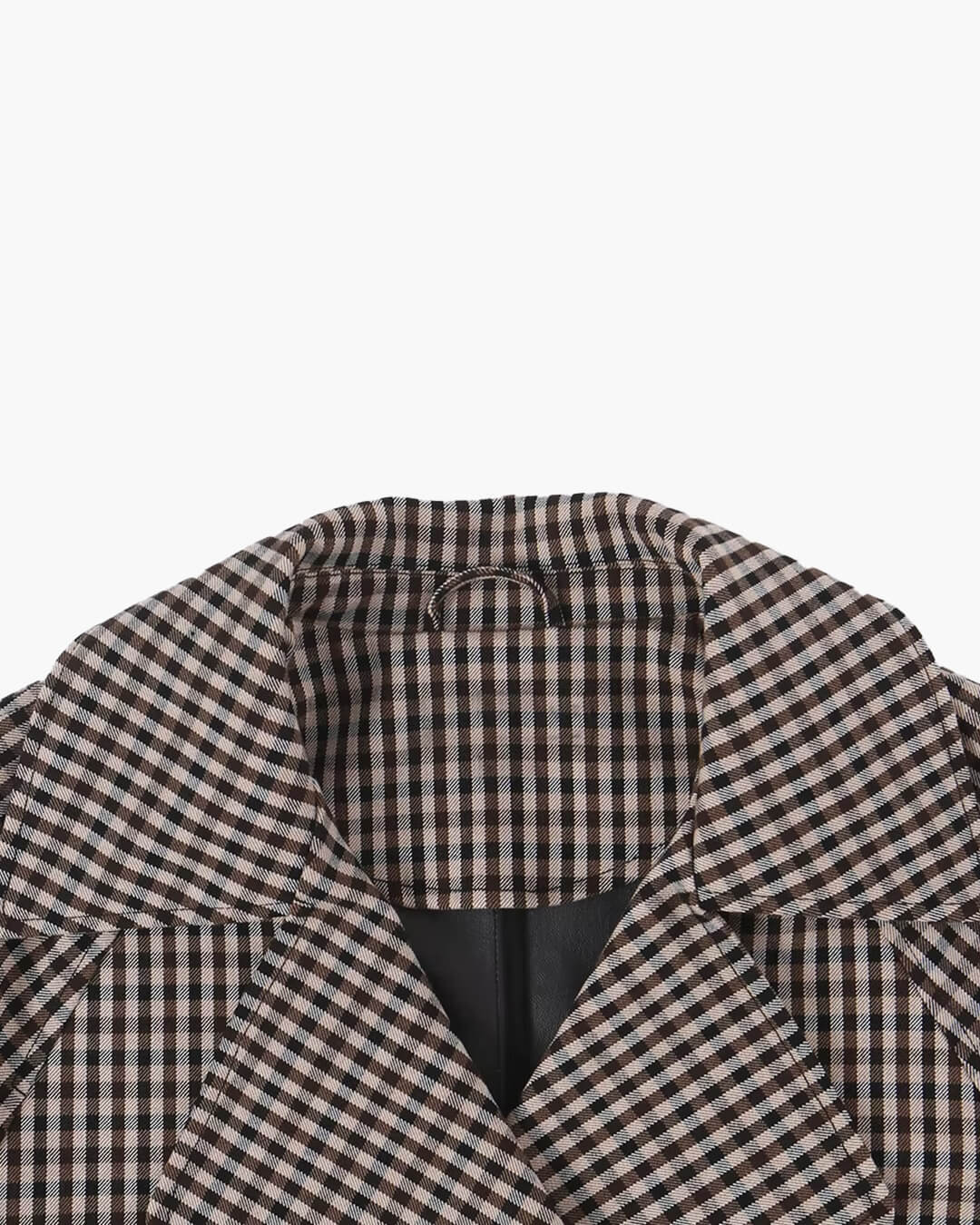 ZEYA - Billie Drawstring Gingham Short Trench