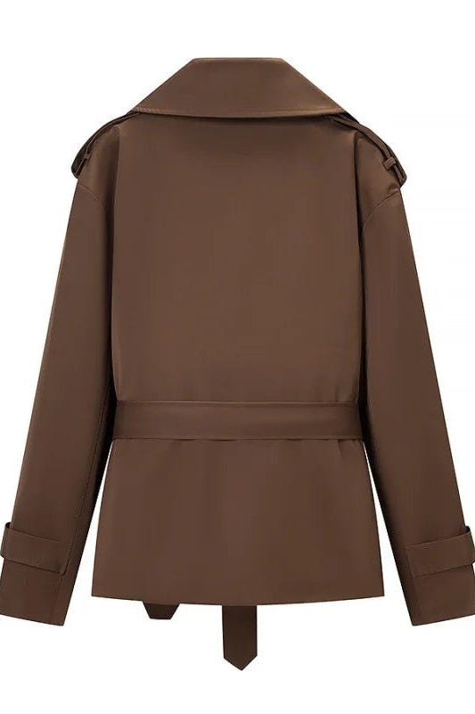 ZEYA - Candice Cropped Trench Coat