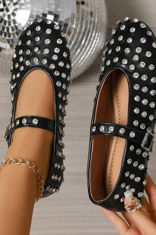 ZEYA - Cristy Rhinestone Ballet Flats