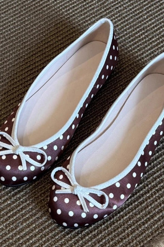 ZEYA - Diana Polka Dot Ballet Flats