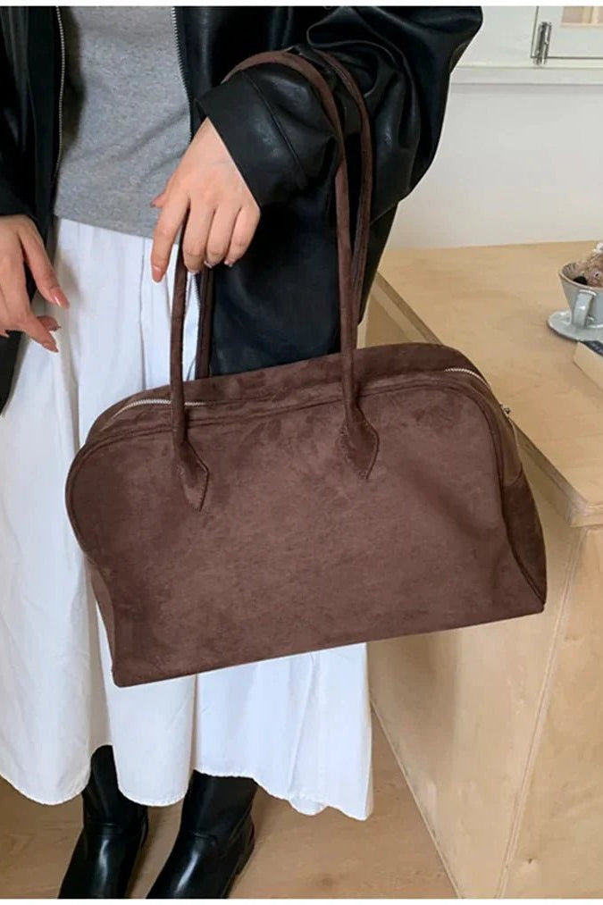 ZEYA - Dominica Suede Shoulder Bag