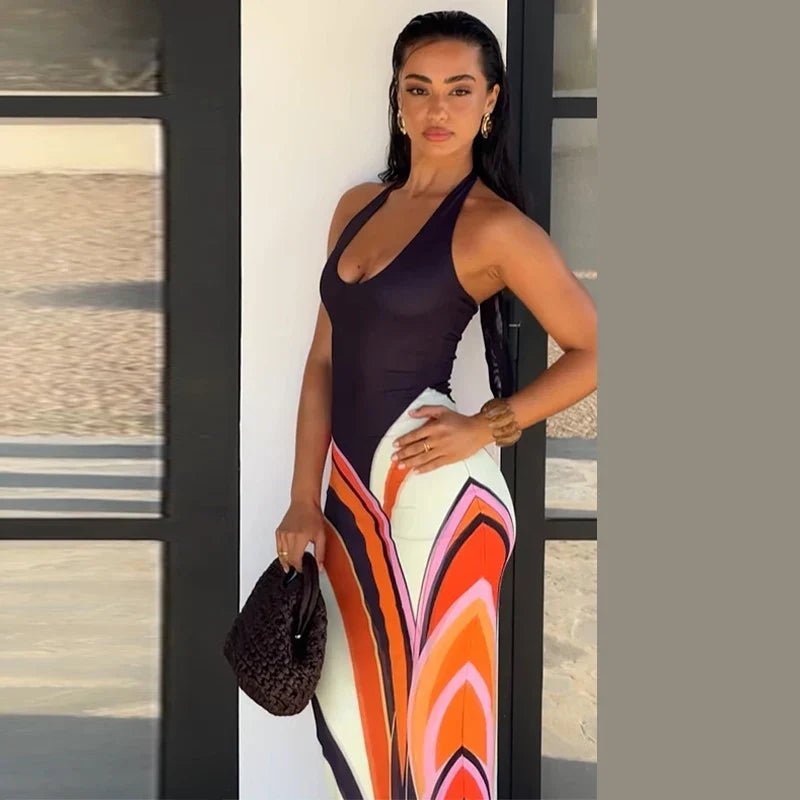 ZEYA - Ellen Colorblock Maxi Dress