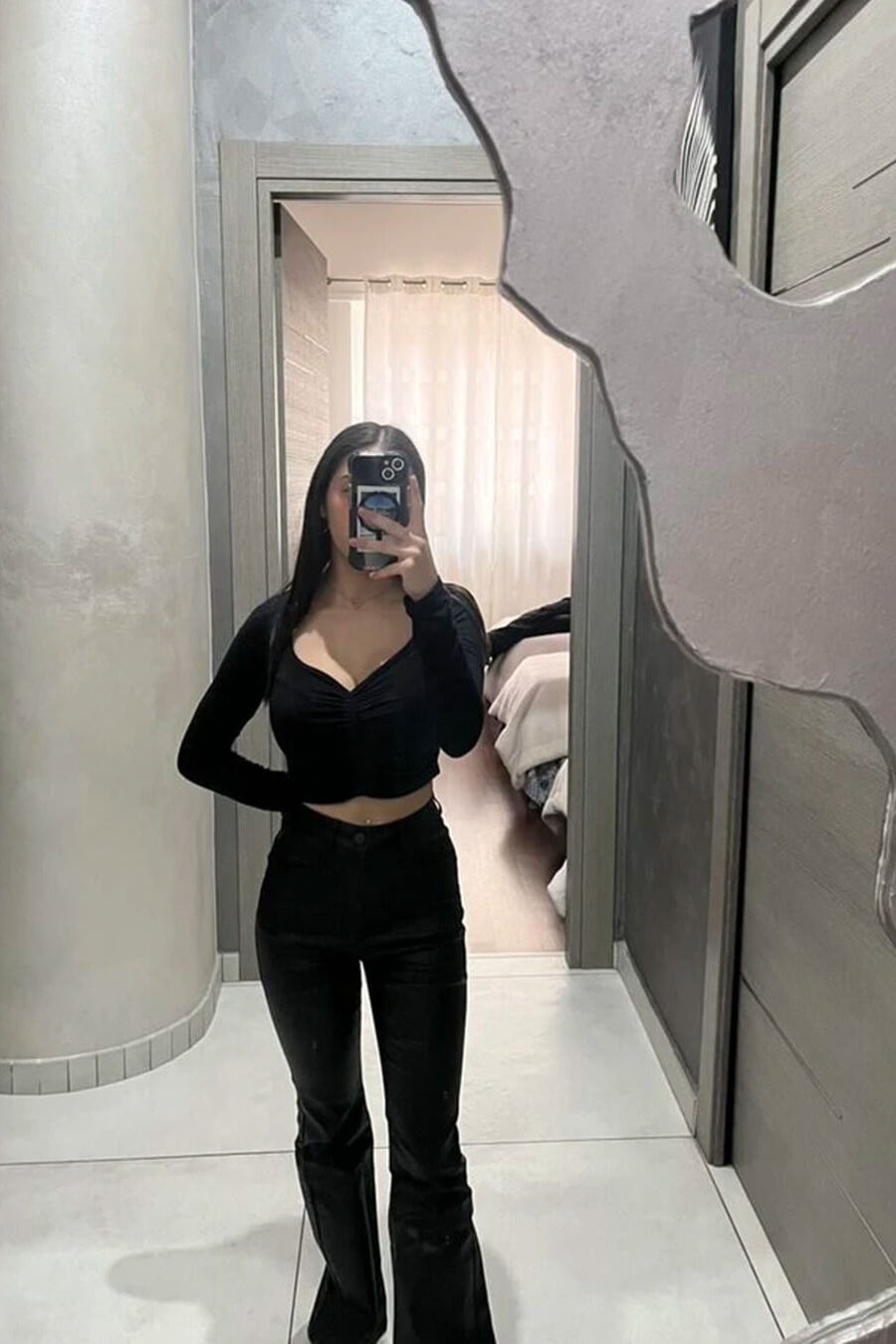 ZEYA - Eloise Faux Leather Flare Pants