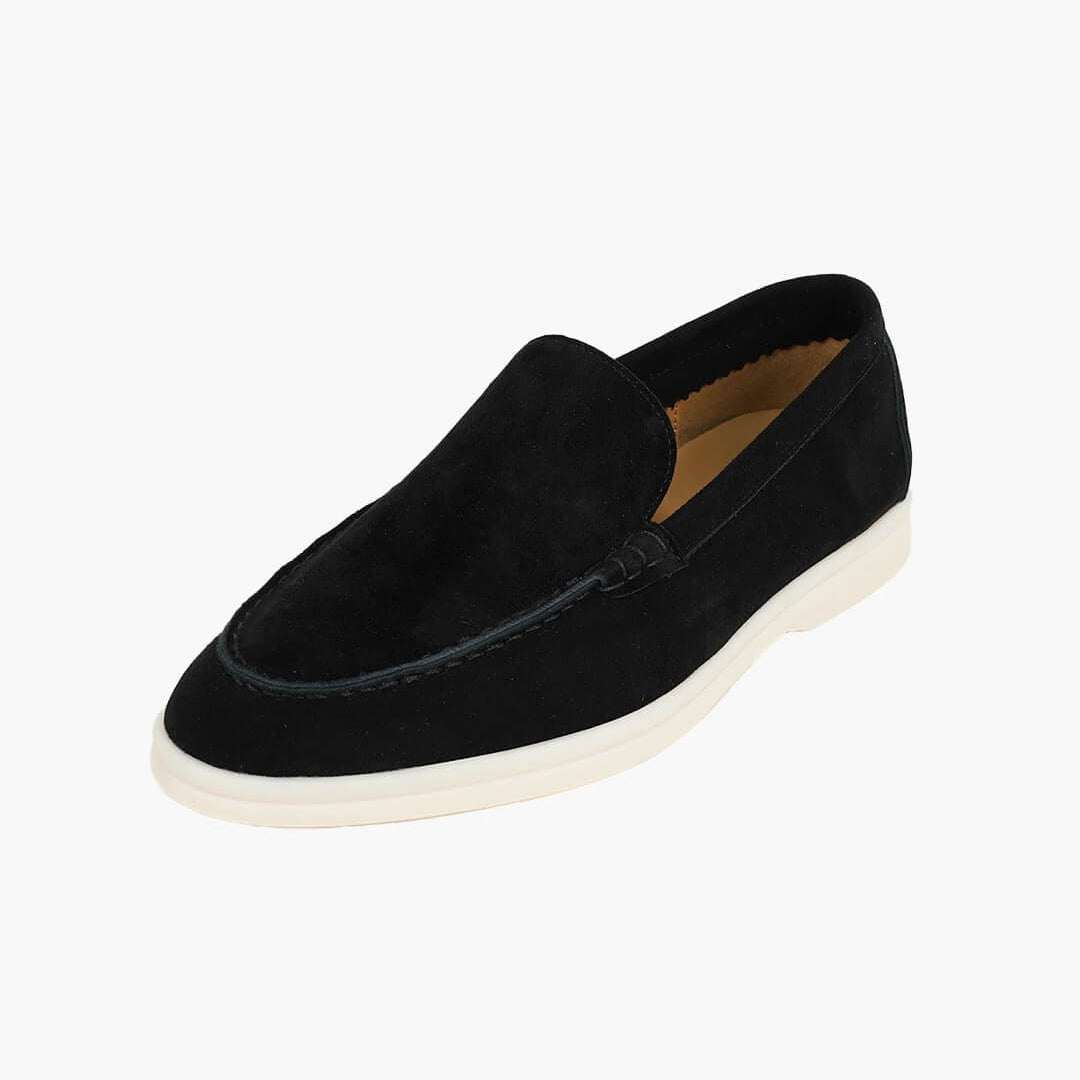 ZEYA - Elvira Suede Flat Moccasin Loafers