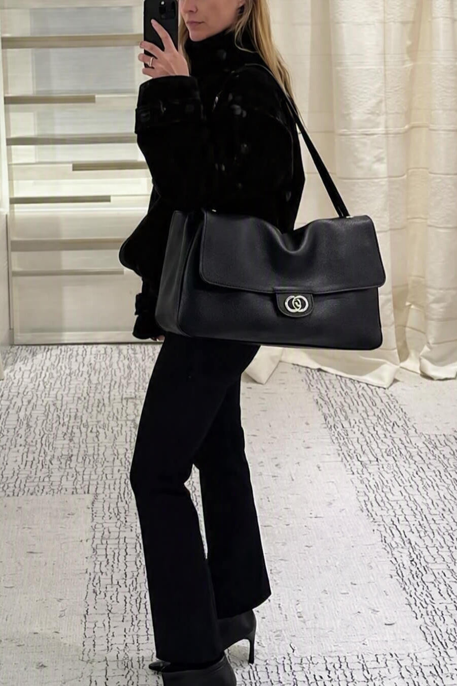 ZEYA - Emma Buckle Flap Shoulder Bag
