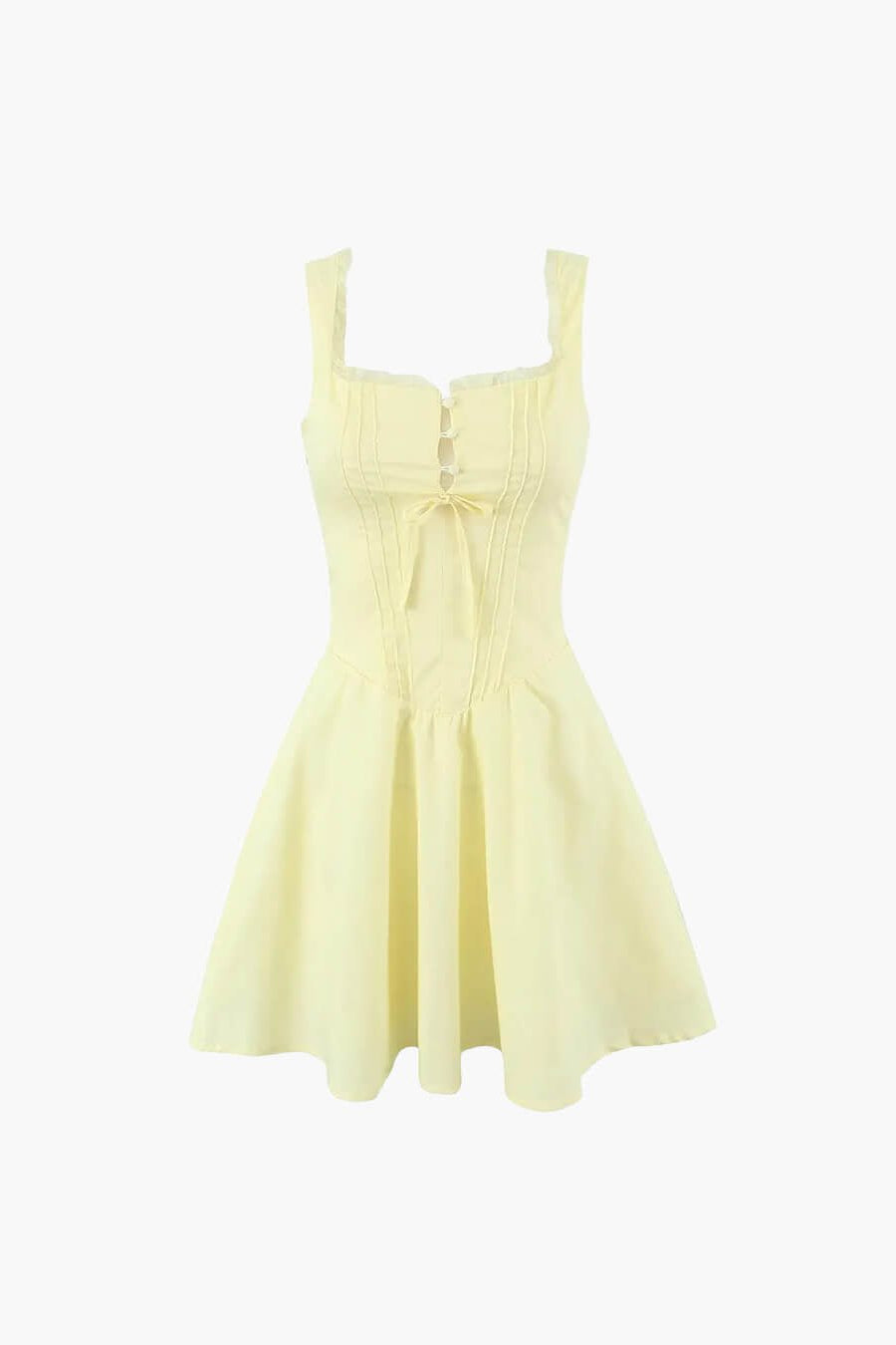 ZEYA - Evelyn Lace-Up Back Mini Dress