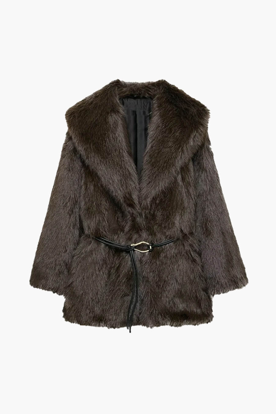 ZEYA - Feliz Faux Fur Coat with Belt