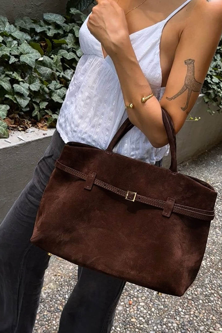 ZEYA - Fiona Suede Crossbody Bag