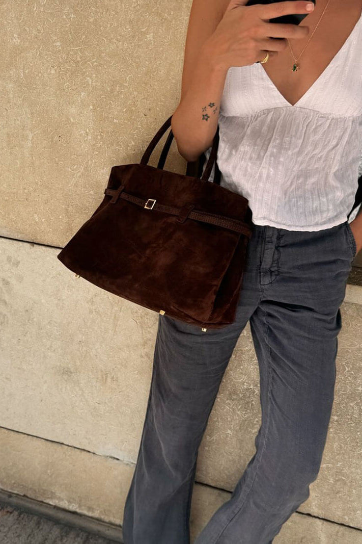 ZEYA - Fiona Suede Crossbody Bag