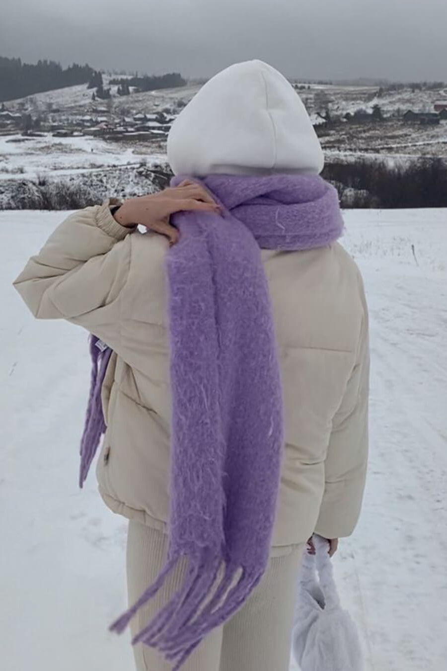 ZEYA - Gabriella Tasseled Winter Scarf
