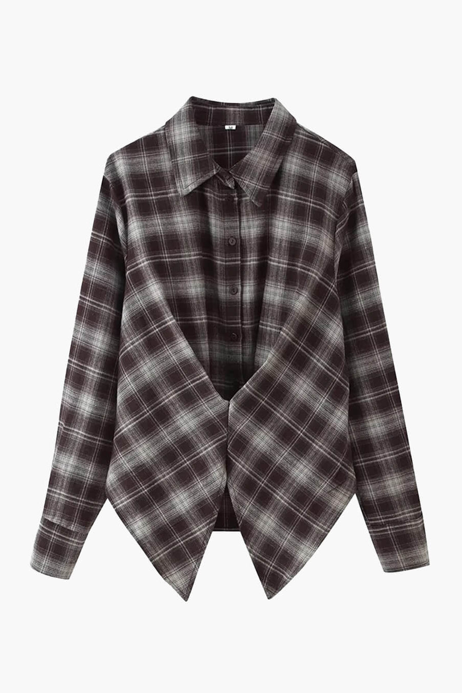 ZEYA - Gloria Plaid Cinched-Waist Polo