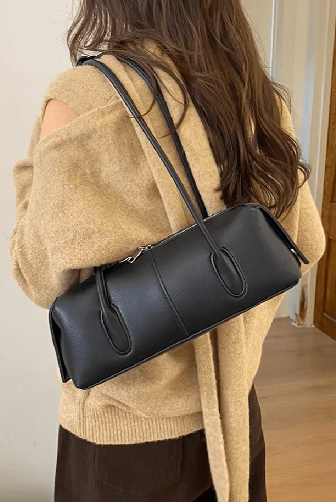 ZEYA - Hannah Cylindrical Leather Shoulder Bag