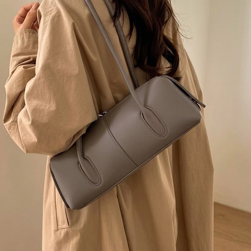 ZEYA - Hannah Cylindrical Leather Shoulder Bag