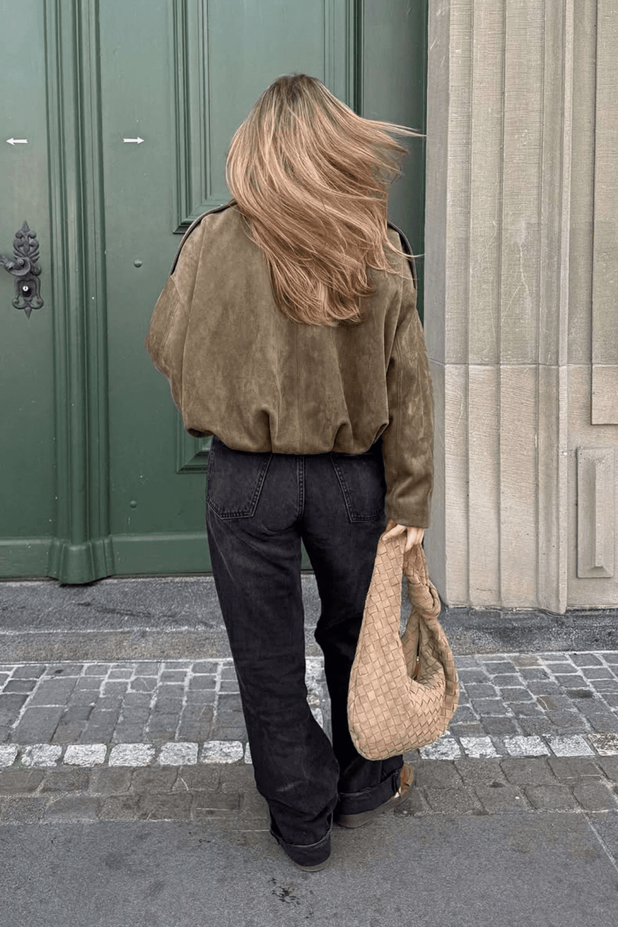 ZEYA - Helen Faux Suede Bomber Jacket