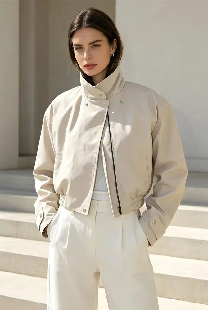 ZEYA - Helena Cropped Bomber Jacket