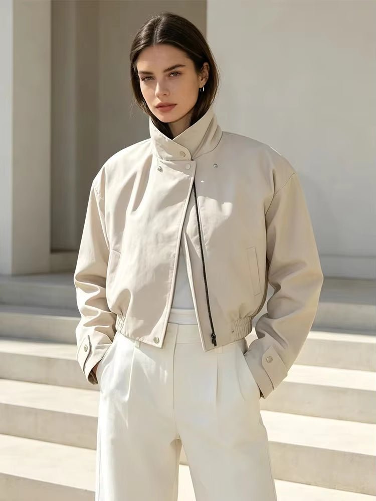ZEYA - Helena Cropped Bomber Jacket
