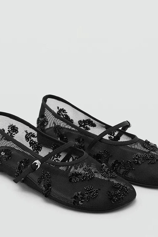 ZEYA - Iris Ballet Flat Mesh Mary Jane Shoes
