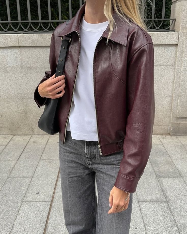 ZEYA - Jade Faux Leather Lapel Jacket