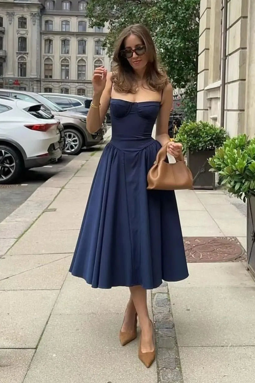 ZEYA - Jessica Sleeveless Strap Midi Dress