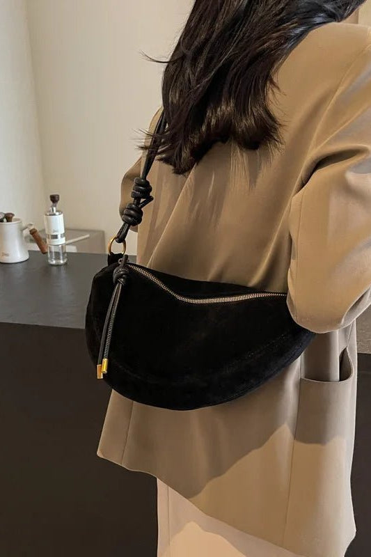 ZEYA - Josette Suede Shoulder Bag