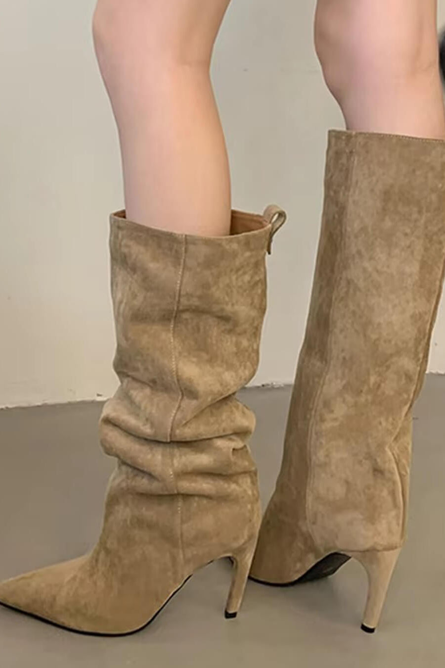 ZEYA - Kendra Suede Knee High Boots
