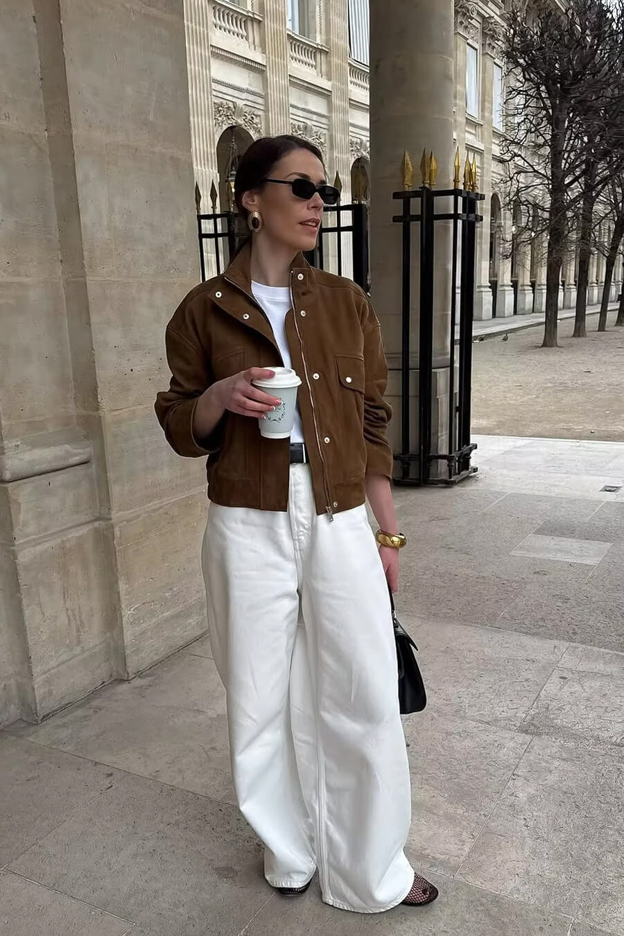 ZEYA - Laura Suede Bomber Jacket