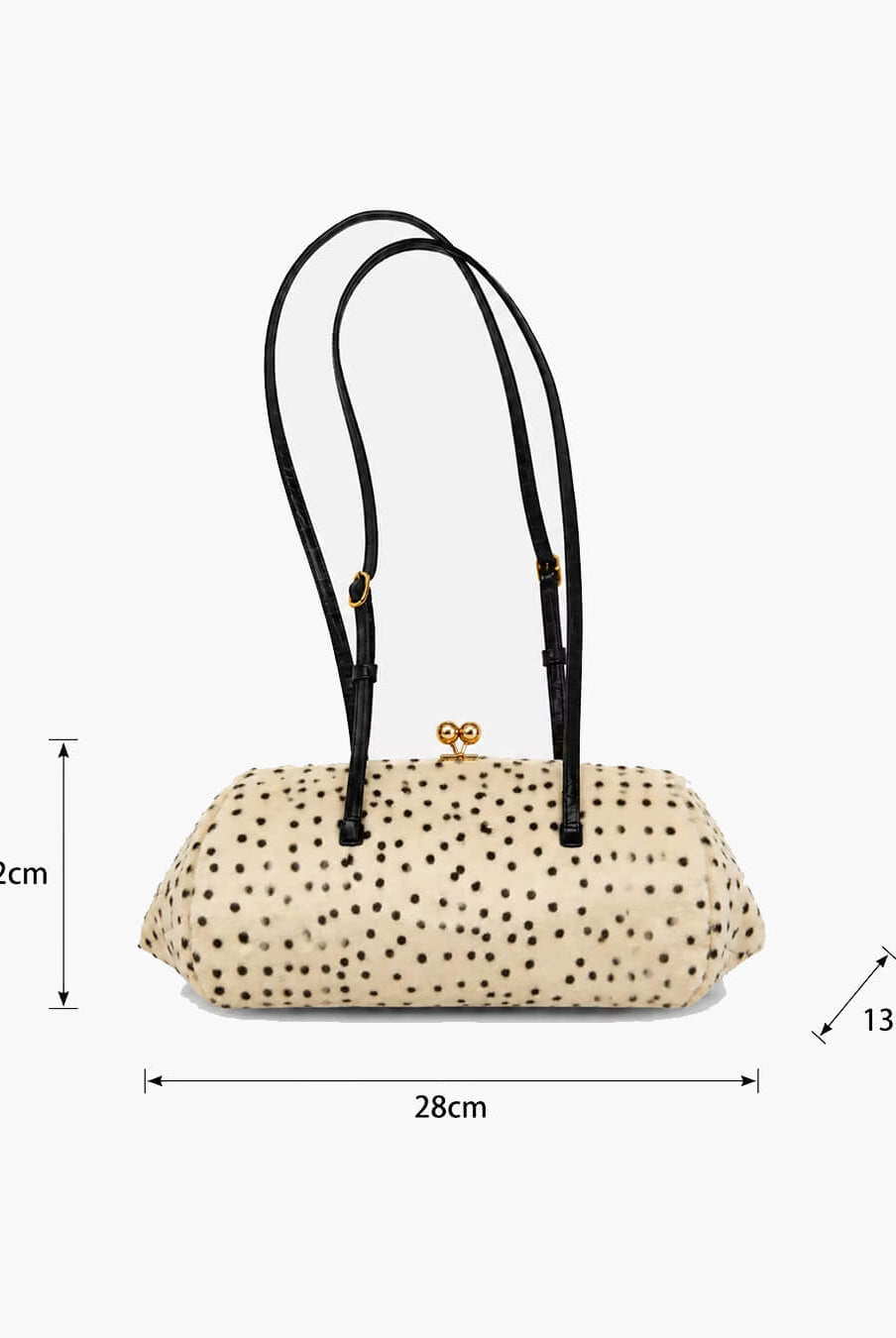 ZEYA - Layla Cheetah Faux Fur Shoulder Bag