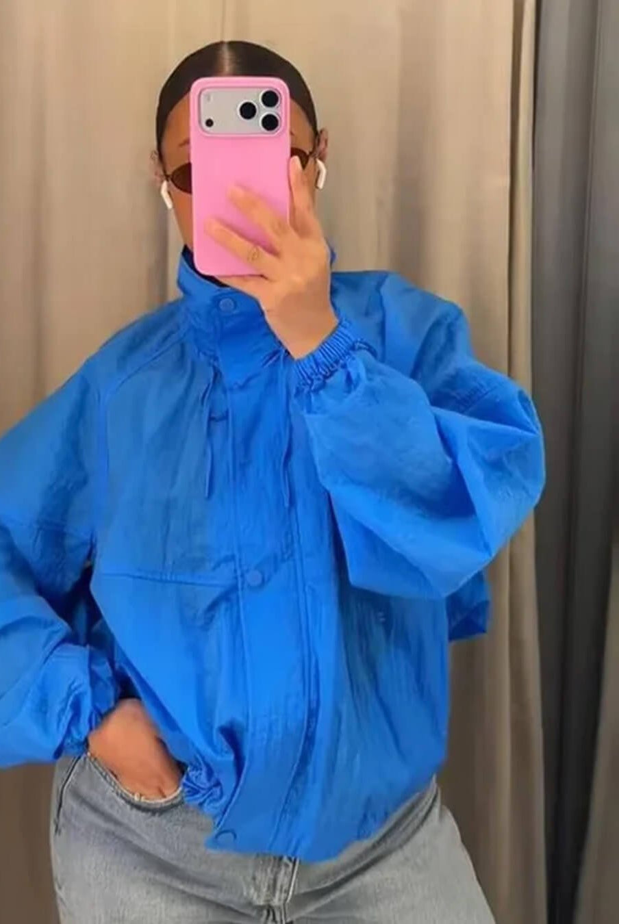 ZEYA - Layla Stand Collar Windbreaker Jacket