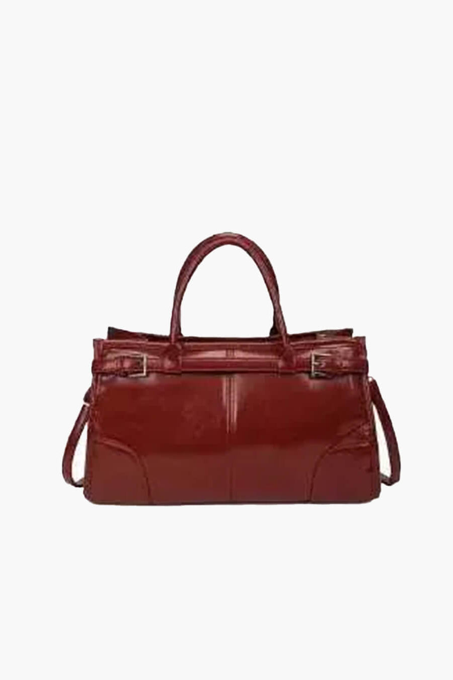 ZEYA - Lorena Leather Shoulder Bag with Belt Detail