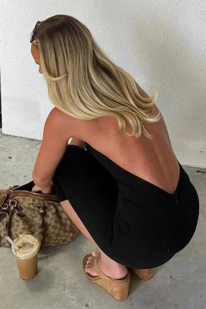 ZEYA - Lucia Backless Halter Jumpsuit