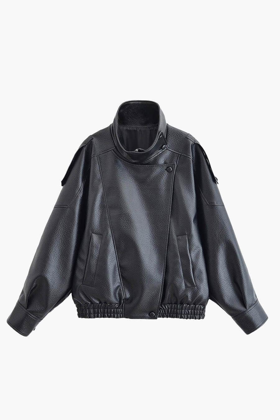 ZEYA - Lucille Asymmetrical Leather Jacket