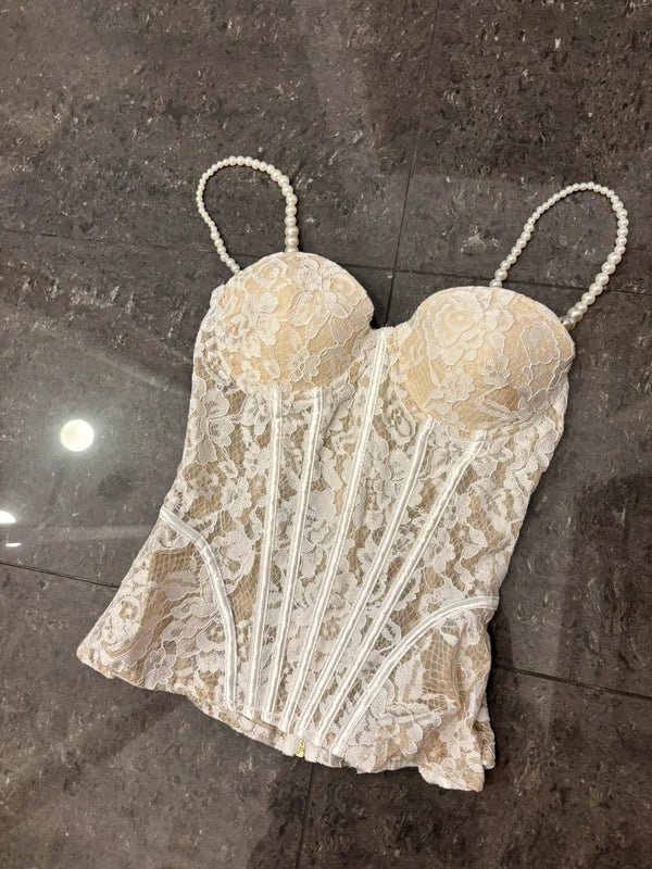 ZEYA - Marcella Lace Sheer Bustier Cami