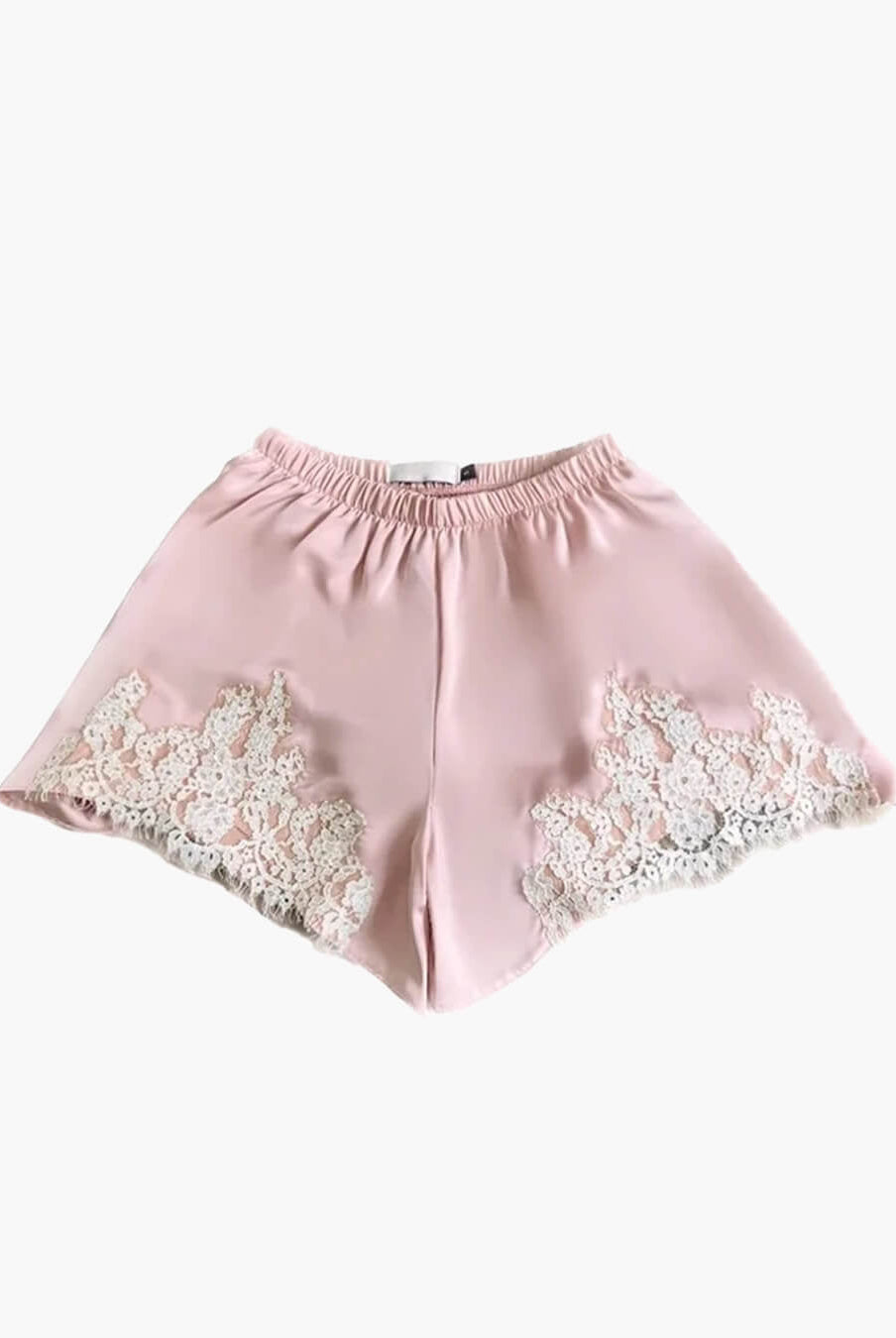 ZEYA - Maridot Lace Patchwork Satin Shorts