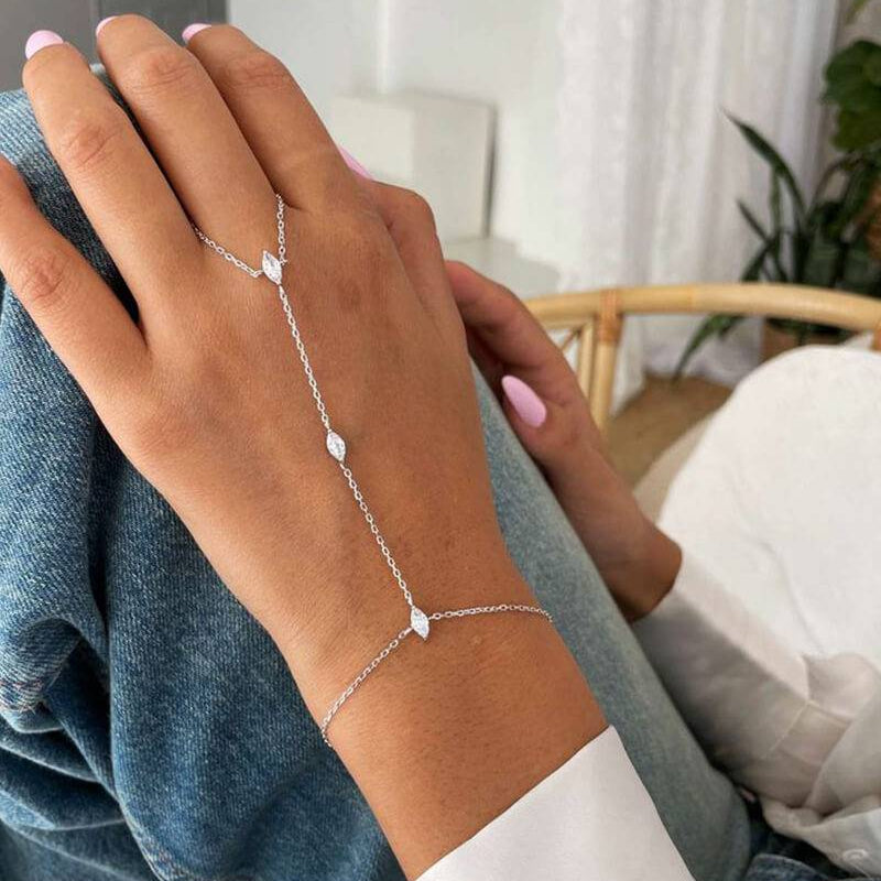 ZEYA - Marquise Hand Chain