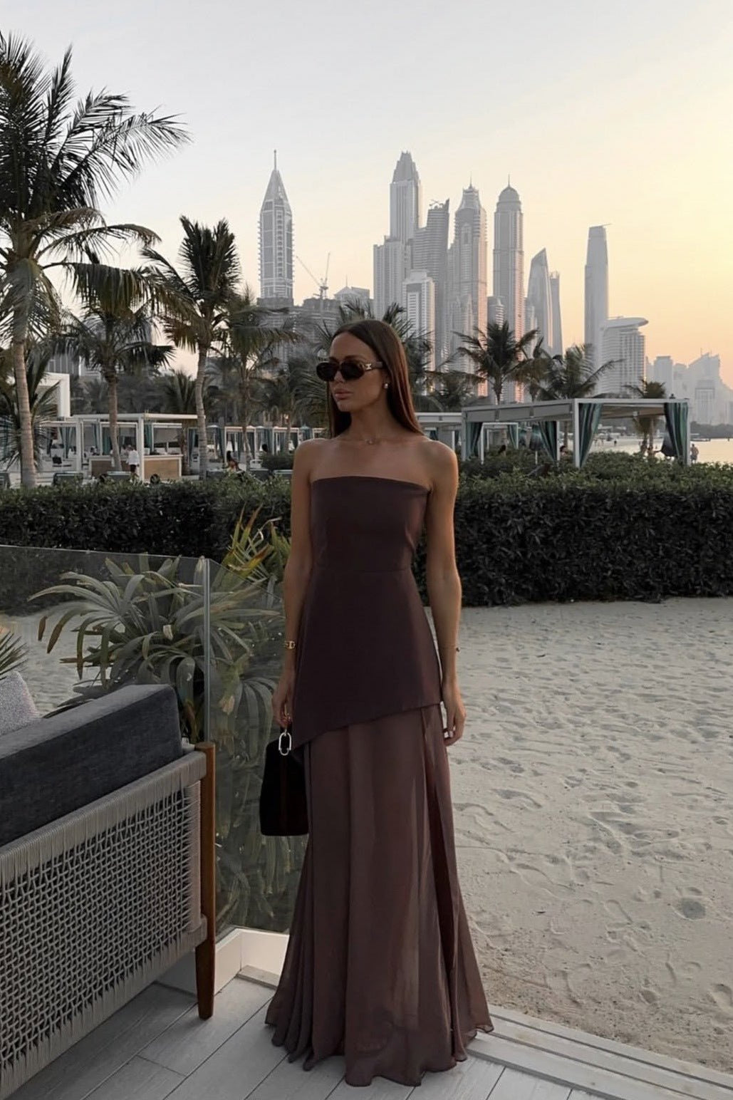 ZEYA - Mary Asymmetric Maxi Dress
